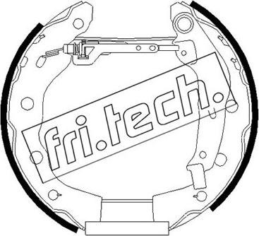 Fri.Tech. 16485 - Комплект гальм, барабанний механізм avtolavka.club