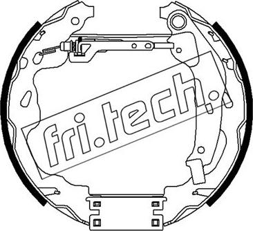 Fri.Tech. 16488 - Комплект гальм, барабанний механізм avtolavka.club