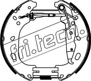 Fri.Tech. 16432 - Комплект гальм, барабанний механізм avtolavka.club