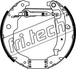 Fri.Tech. 16423 - Комплект гальм, барабанний механізм avtolavka.club