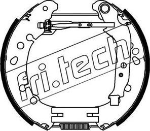 Fri.Tech. 16422 - Комплект гальм, барабанний механізм avtolavka.club