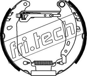 Fri.Tech. 16475 - Комплект гальм, барабанний механізм avtolavka.club