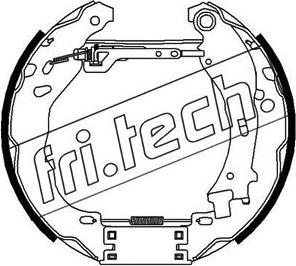 Fri.Tech. 16470 - Комплект гальм, барабанний механізм avtolavka.club