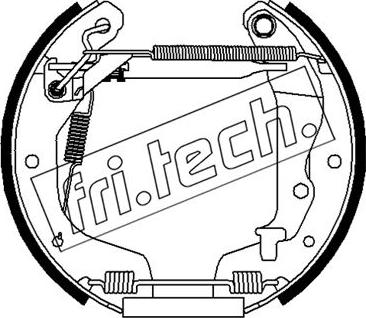 Fri.Tech. 16478 - Комплект гальм, барабанний механізм avtolavka.club