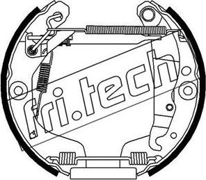 Fri.Tech. 16473 - Комплект гальм, барабанний механізм avtolavka.club