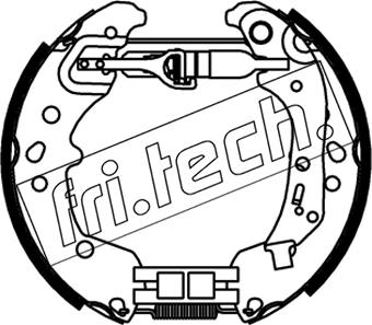 Fri.Tech. 16545 - Комплект гальм, барабанний механізм avtolavka.club