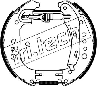 Fri.Tech. 16546 - Комплект гальм, барабанний механізм avtolavka.club