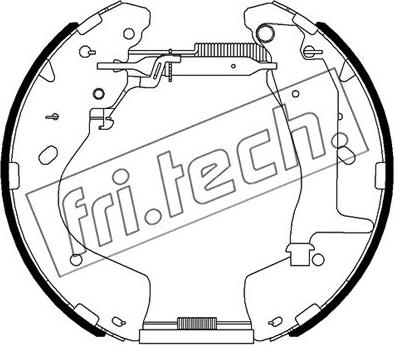 Fri.Tech. 16522 - Комплект гальм, барабанний механізм avtolavka.club