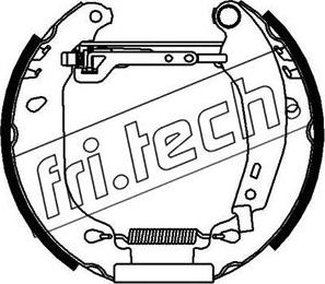 Fri.Tech. 16091 - Комплект гальм, барабанний механізм avtolavka.club