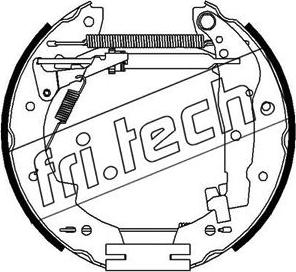 Fri.Tech. 16097 - Комплект гальм, барабанний механізм avtolavka.club