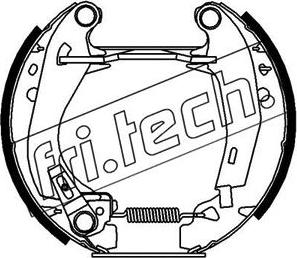 Fri.Tech. 16046 - Комплект гальм, барабанний механізм avtolavka.club