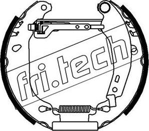 Fri.Tech. 16054 - Комплект гальм, барабанний механізм avtolavka.club