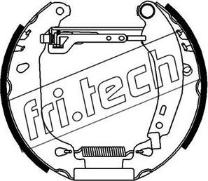 Fri.Tech. 16058 - Комплект гальм, барабанний механізм avtolavka.club