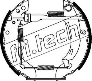 Fri.Tech. 16057 - Комплект гальм, барабанний механізм avtolavka.club