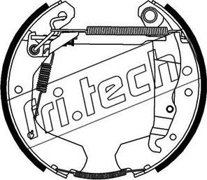 Fri.Tech. 16068 - Комплект гальм, барабанний механізм avtolavka.club