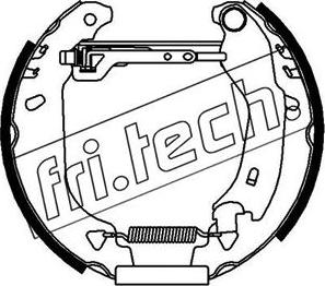 Fri.Tech. 16062 - Комплект гальм, барабанний механізм avtolavka.club