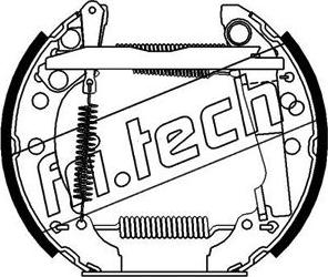 Fri.Tech. 16000 - Комплект гальм, барабанний механізм avtolavka.club