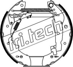 Fri.Tech. 16030 - Комплект гальм, барабанний механізм avtolavka.club