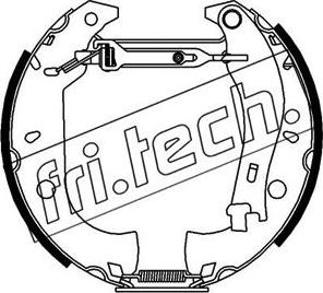 Fri.Tech. 16076 - Комплект гальм, барабанний механізм avtolavka.club