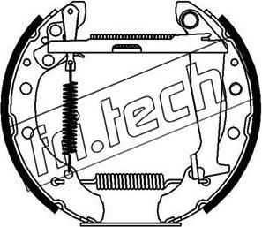 Fri.Tech. 16072 - Комплект гальм, барабанний механізм avtolavka.club