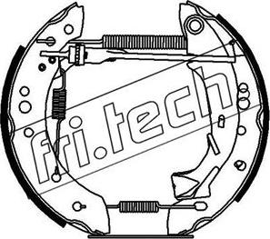 Fri.Tech. 16198 - Комплект гальм, барабанний механізм avtolavka.club