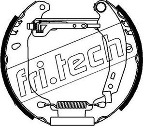 Fri.Tech. 16145 - Комплект гальм, барабанний механізм avtolavka.club