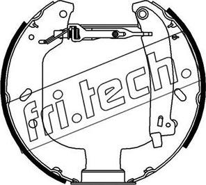 Fri.Tech. 16102 - Комплект гальм, барабанний механізм avtolavka.club