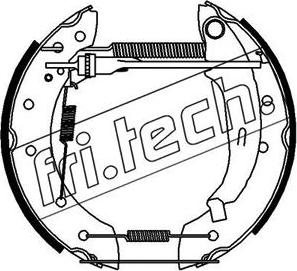 Fri.Tech. 16183 - Комплект гальм, барабанний механізм avtolavka.club