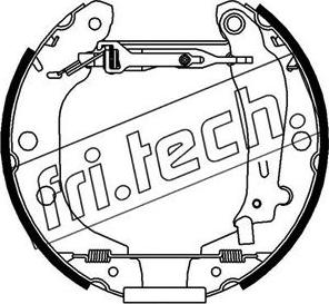 Fri.Tech. 16187 - Комплект гальм, барабанний механізм avtolavka.club