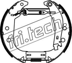 Fri.Tech. 16399 - Комплект гальм, барабанний механізм avtolavka.club