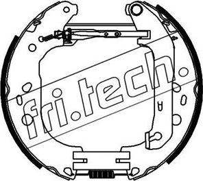 Fri.Tech. 16394 - Комплект гальм, барабанний механізм avtolavka.club