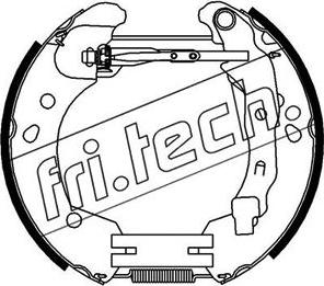 Fri.Tech. 16396 - Комплект гальм, барабанний механізм avtolavka.club