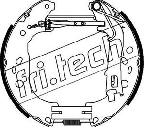 Fri.Tech. 16390 - Комплект гальм, барабанний механізм avtolavka.club