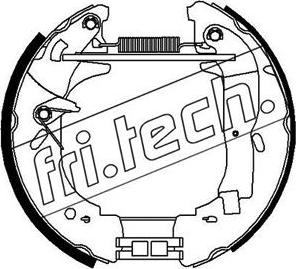 Fri.Tech. 16356 - Комплект гальм, барабанний механізм avtolavka.club