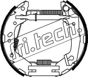 Fri.Tech. 16367 - Комплект гальм, барабанний механізм avtolavka.club