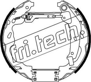 Fri.Tech. 16309 - Комплект гальм, барабанний механізм avtolavka.club