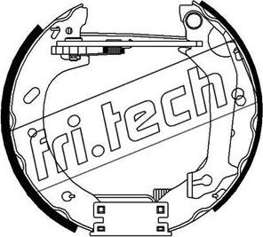 Fri.Tech. 16310 - Комплект гальм, барабанний механізм avtolavka.club