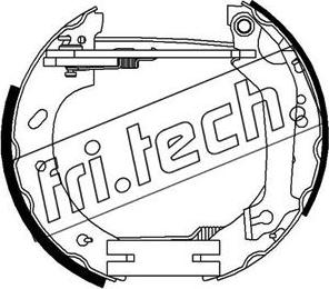 Fri.Tech. 16312 - Комплект гальм, барабанний механізм avtolavka.club