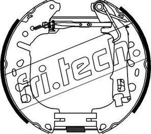 Fri.Tech. 16389 - Комплект гальм, барабанний механізм avtolavka.club