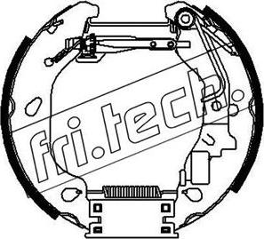 Fri.Tech. 16384 - Комплект гальм, барабанний механізм avtolavka.club