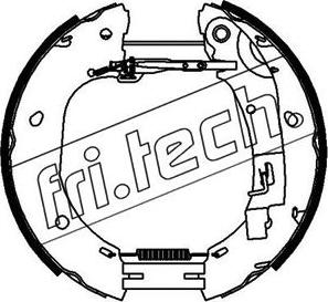 Fri.Tech. 16386 - Комплект гальм, барабанний механізм avtolavka.club