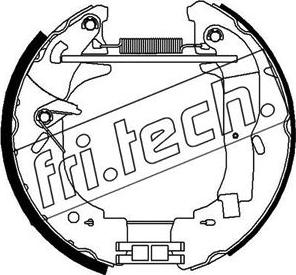 Fri.Tech. 16337 - Комплект гальм, барабанний механізм avtolavka.club