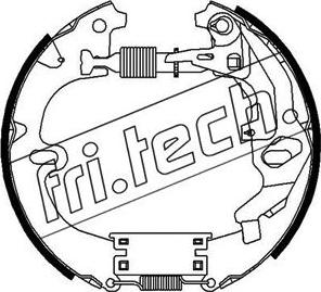 Fri.Tech. 16325 - Комплект гальм, барабанний механізм avtolavka.club