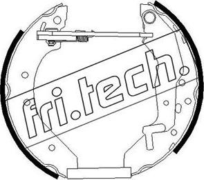 Fri.Tech. 16292 - Комплект гальм, барабанний механізм avtolavka.club