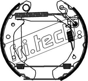 Fri.Tech. 16254 - Комплект гальм, барабанний механізм avtolavka.club