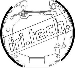 Fri.Tech. 16252 - Комплект гальм, барабанний механізм avtolavka.club