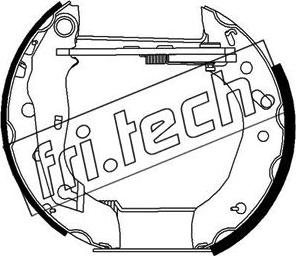 Fri.Tech. 16267 - Комплект гальм, барабанний механізм avtolavka.club