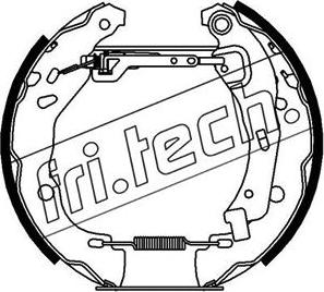 Fri.Tech. 16219 - Комплект гальм, барабанний механізм avtolavka.club