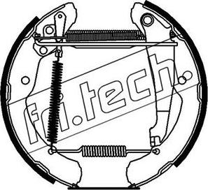 Fri.Tech. 16216 - Комплект гальм, барабанний механізм avtolavka.club
