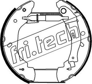 Fri.Tech. 16289 - Комплект гальм, барабанний механізм avtolavka.club